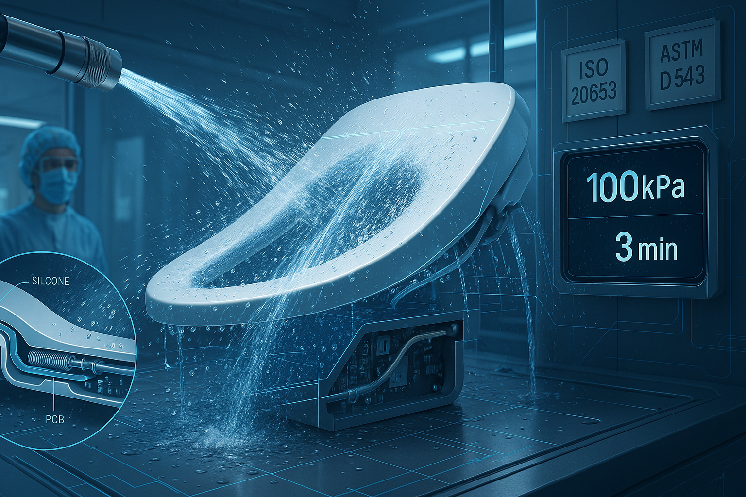 IPX6 waterproof smart toilet seat